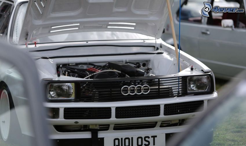 Audi, oldtimer, engine, front grille