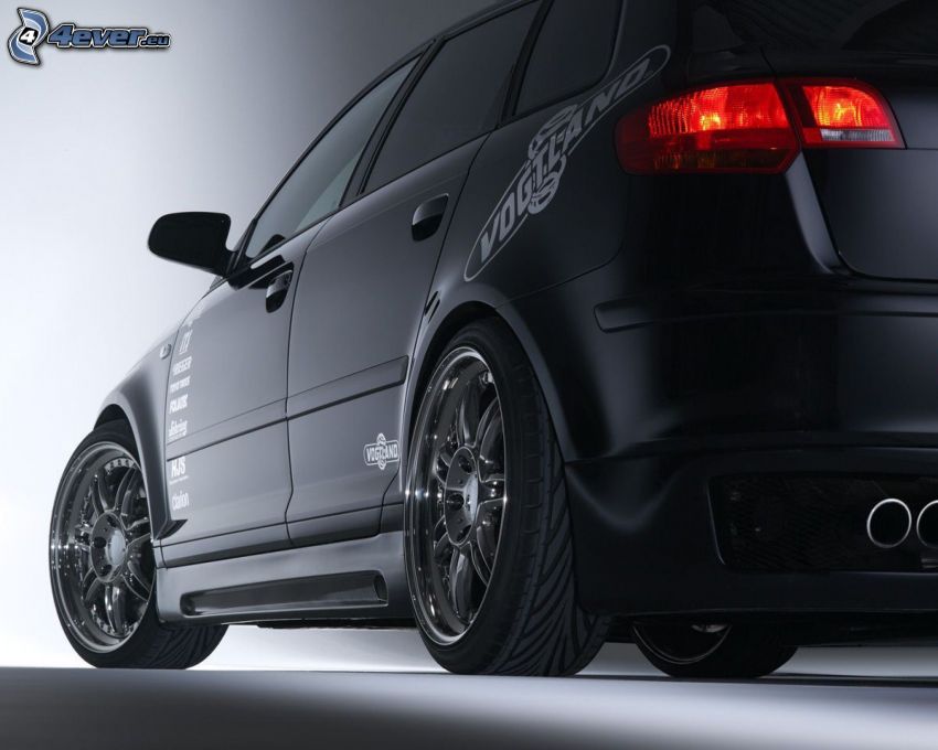 Audi A3, wheels, exhaust, taillight