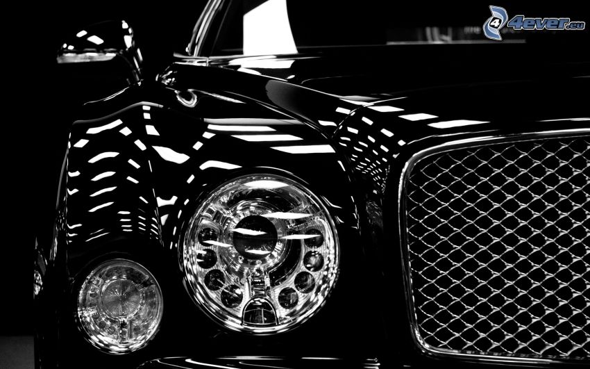 Bentley, reflector, front grille