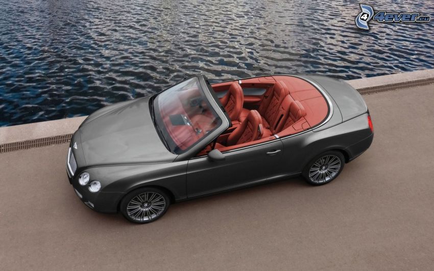 Bentley Continental GTC, convertible, water