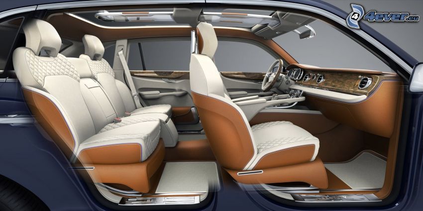 Bentley EXP 9F, interior