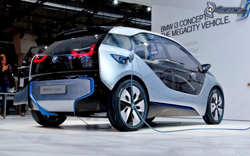 BMW i3, charging, auto show, exhibition