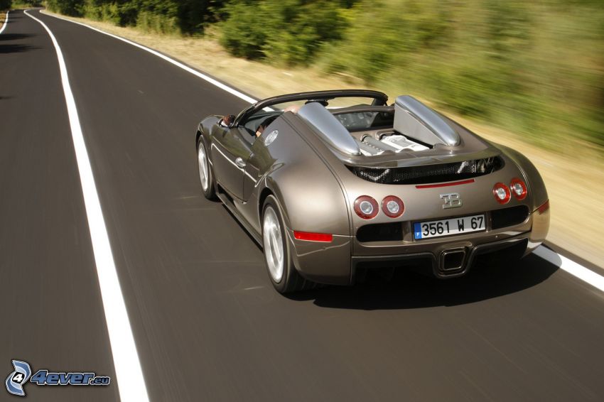 Bugatti Veyron 16.4 Grand Sport, road, speed