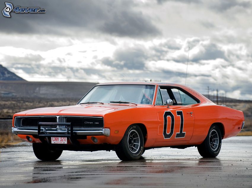 Dodge Charger, clouds