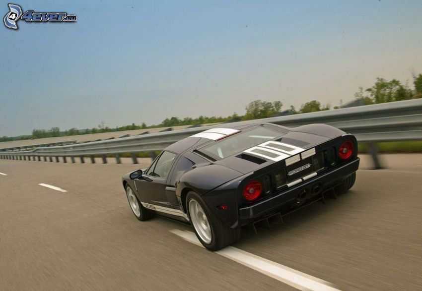Ford GT, speed, road