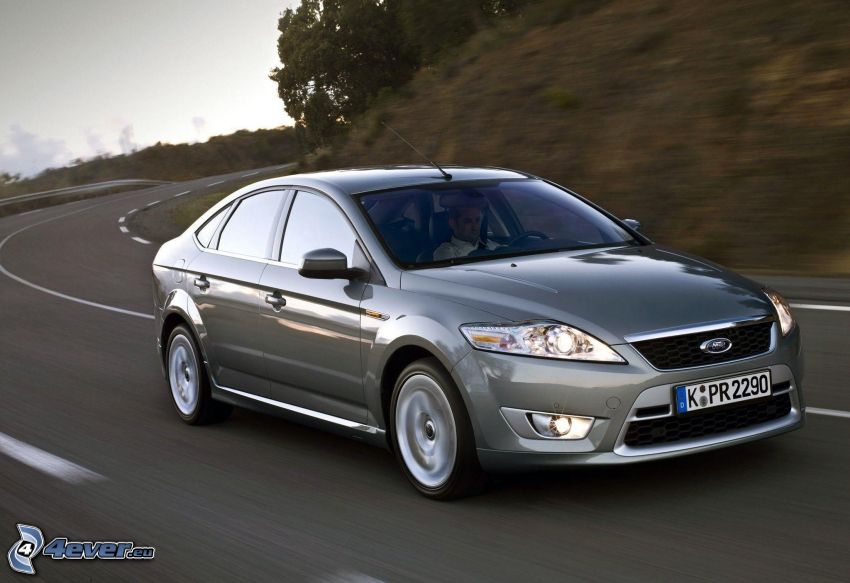 Ford Mondeo, road curve, speed