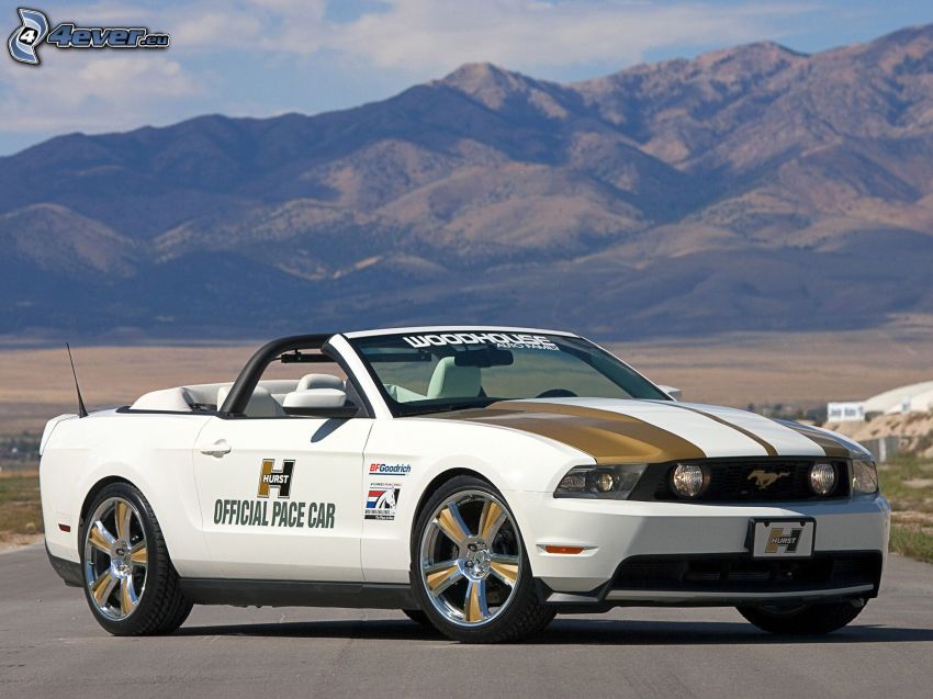 Ford Mustang, convertible, hills
