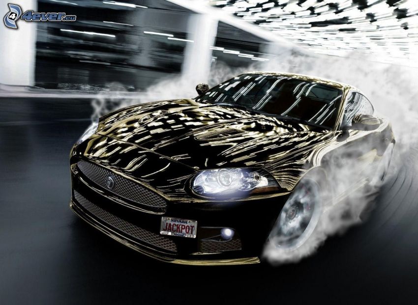 Jaguar XKR, smoke