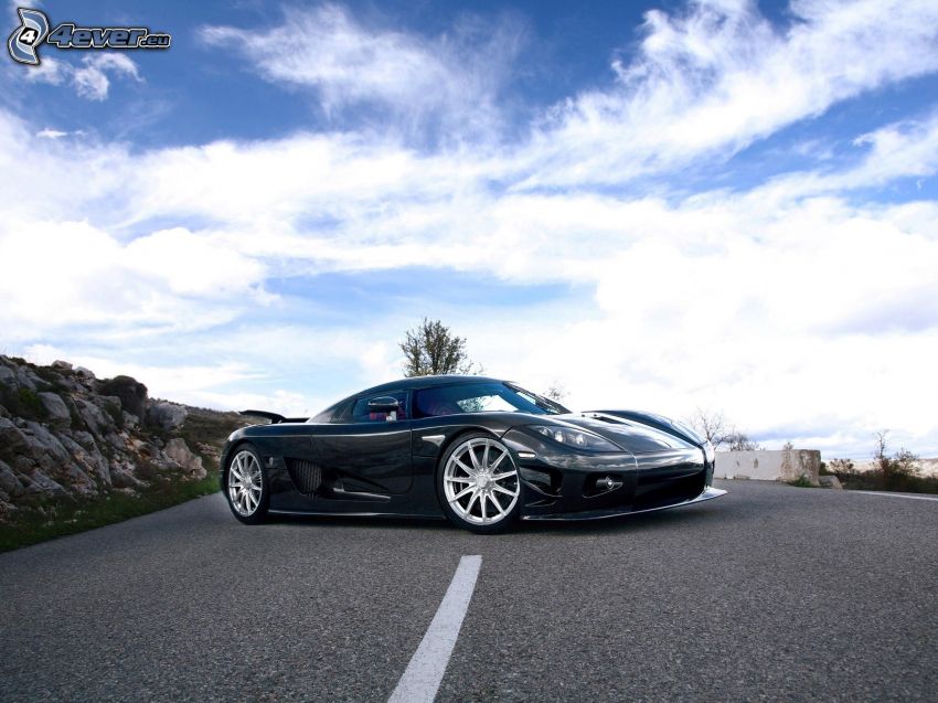Koenigsegg CCX, road, sky