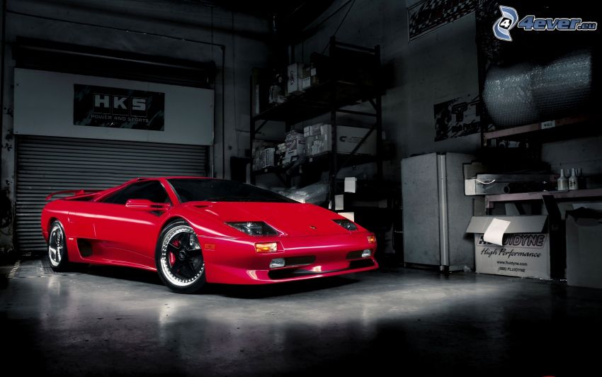 Lamborghini Diablo, garage