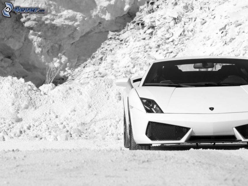 Lamborghini Murciélago, snow
