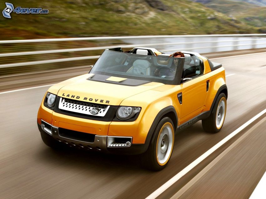 Land Rover DC100, road, speed