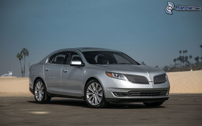 Lincoln MKS, palm trees