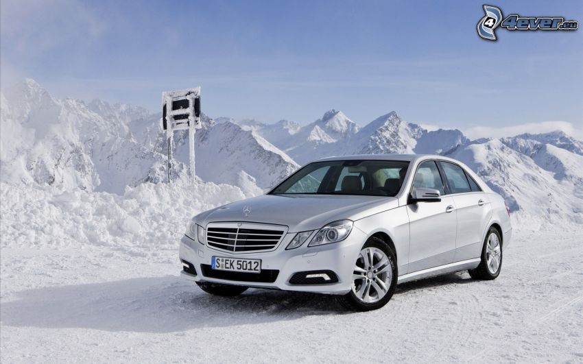 Mercedes-Benz, snow