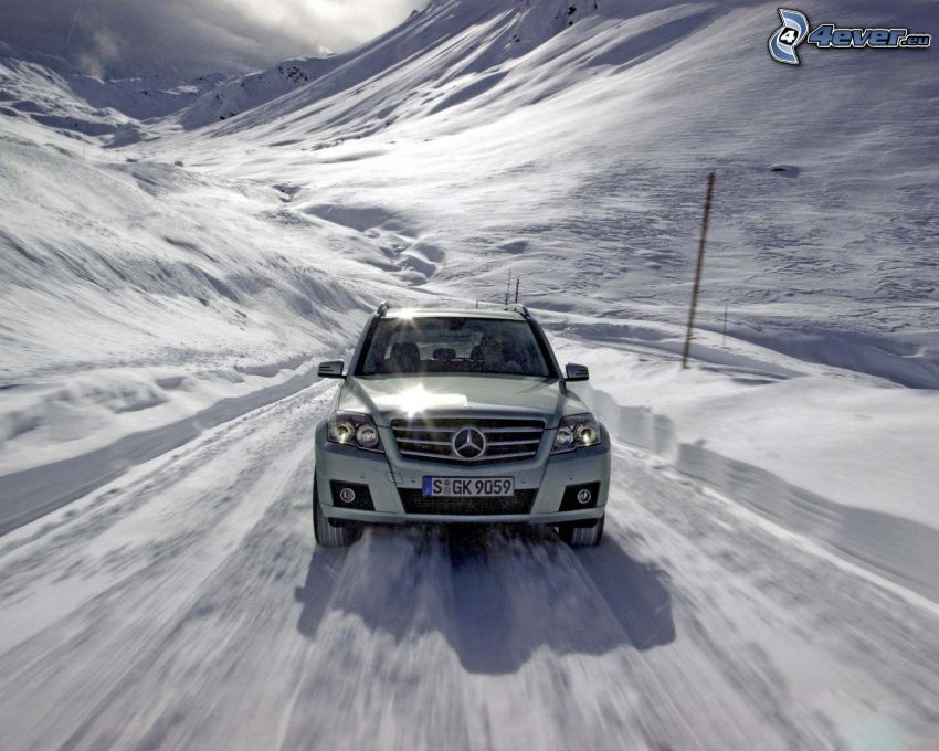 Mercedes-Benz, snow