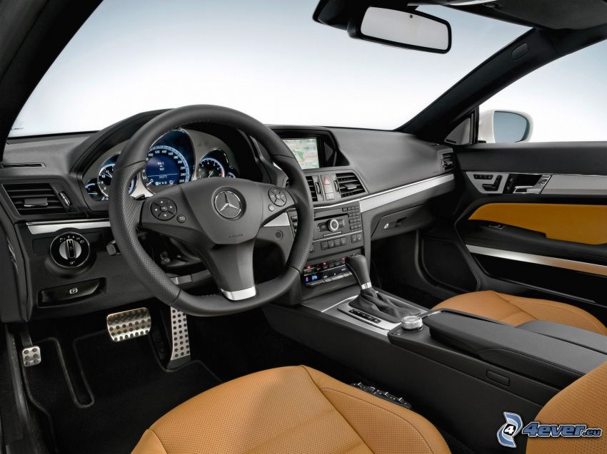 Mercedes-Benz E, interior, steering wheel