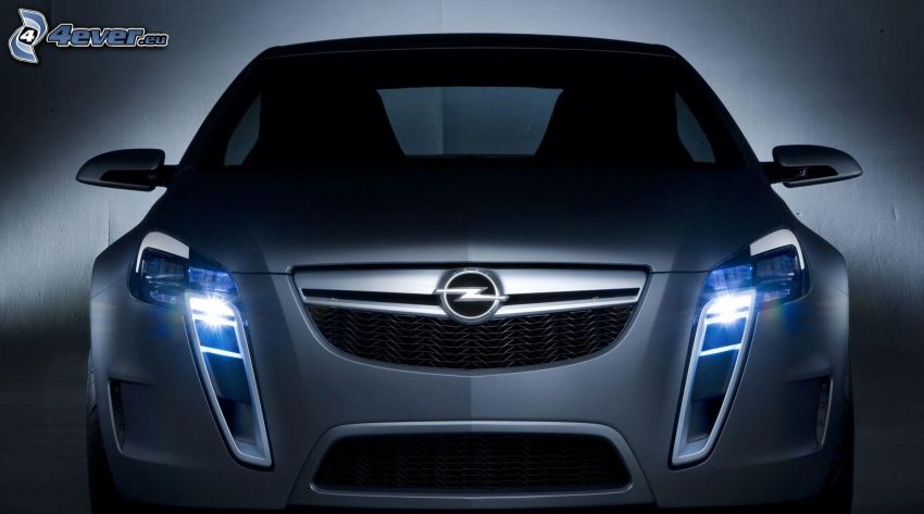 Opel, lights, front grille, concept