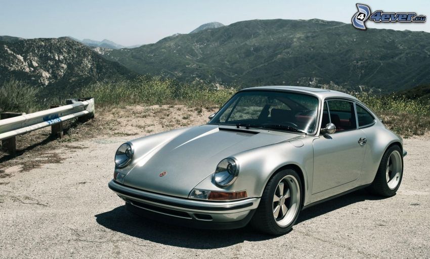 Porsche 911, oldtimer, hills