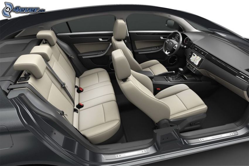 Qoros 3 Sedan, interior, seats