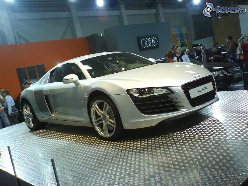 Audi R8, auto show, exhibition