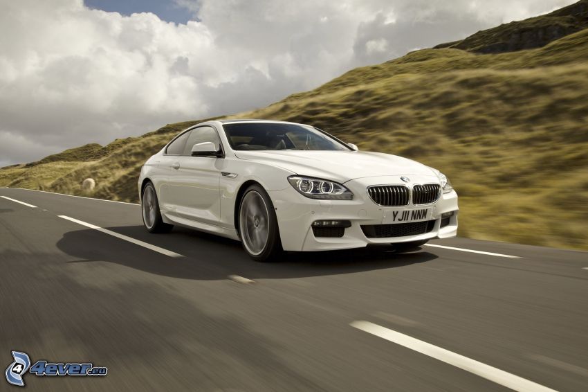 BMW 6 Coupé, speed, road
