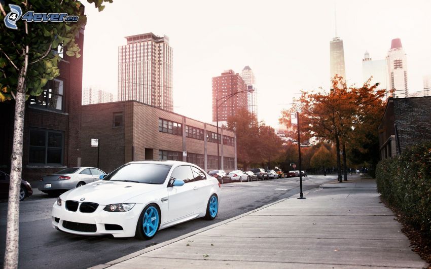 BMW M3, city, street