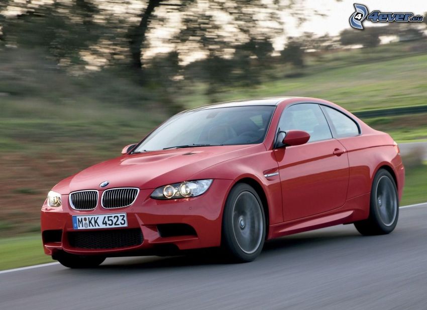 BMW M3, speed, road