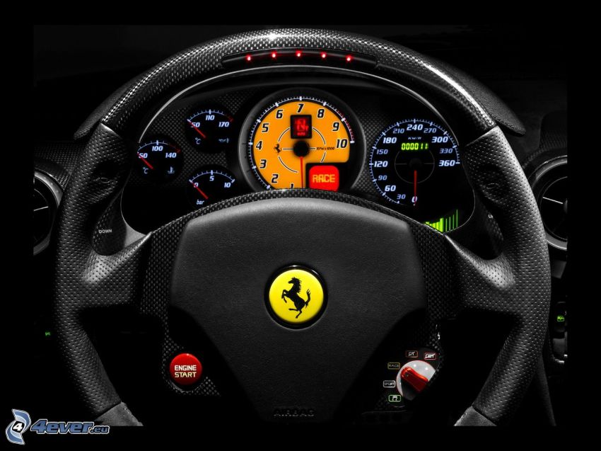Ferrari F430 Scuderia, steering wheel