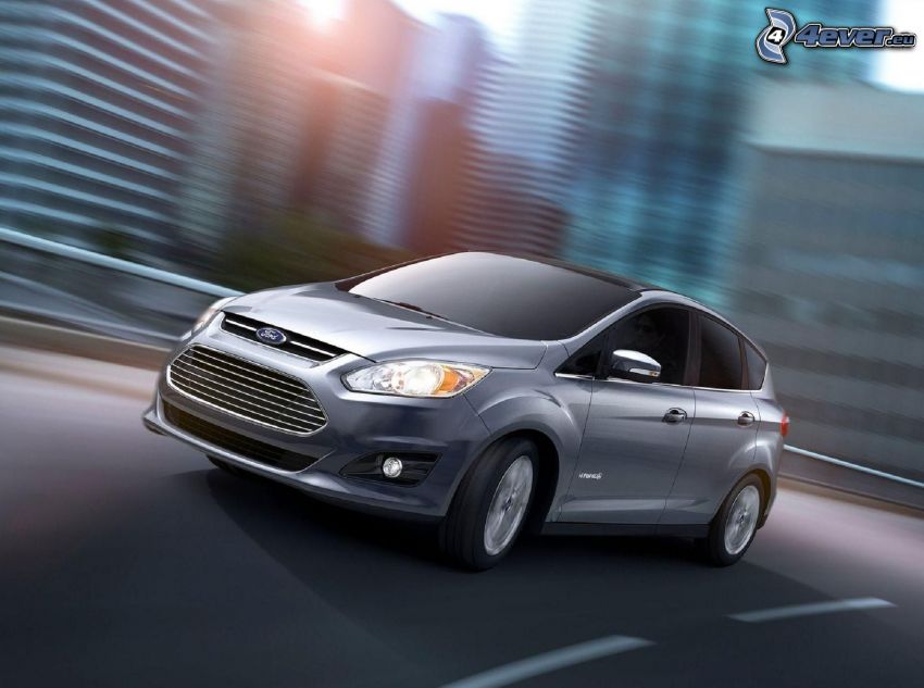 Ford C-Max, road, speed, city