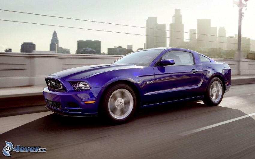 Ford Mustang GT, speed, road