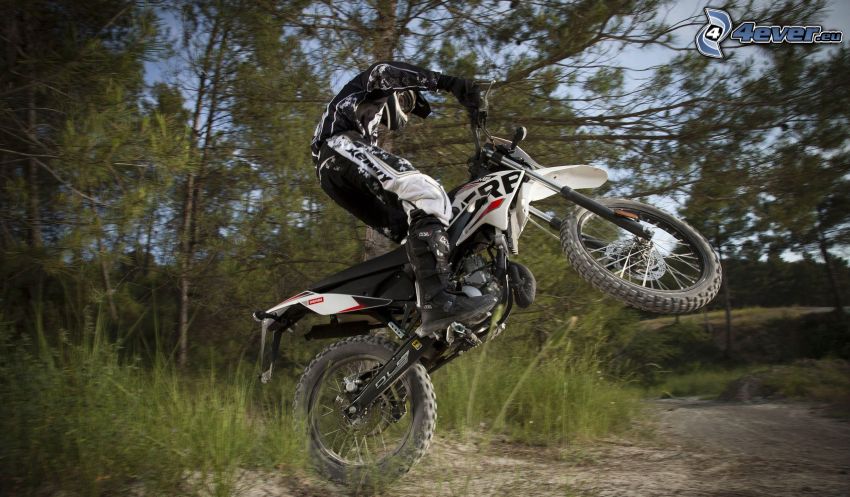 Derbi Senda 50, moto-biker, jump, motocross