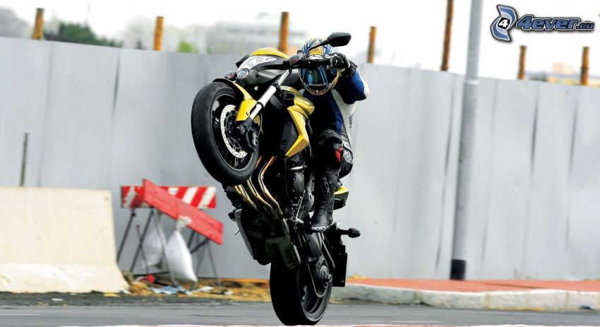 Honda CBR 1000, acrobatics, moto-biker