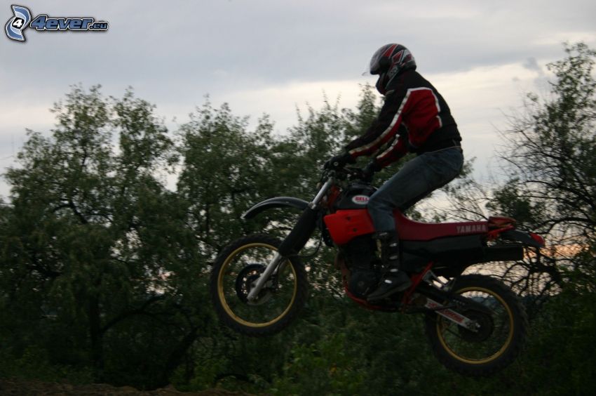jump on motorcycle, motocross
