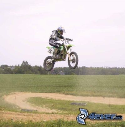 motocross, jump on motorcycle, motocycle