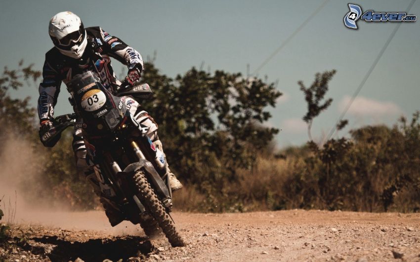 motocross, moto-biker, motocycle, dust