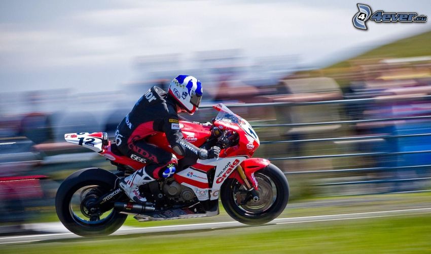 race, Honda, moto-biker, speed