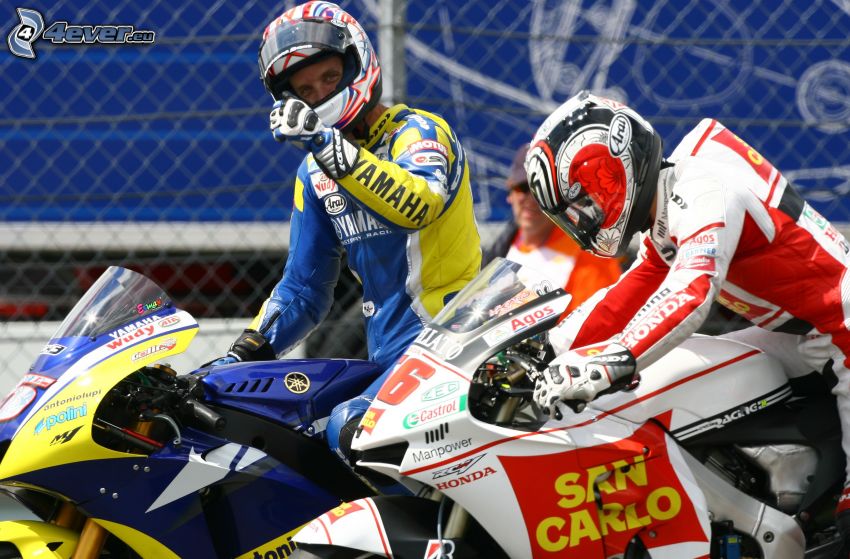 race, Honda, Yamaha, moto-biker