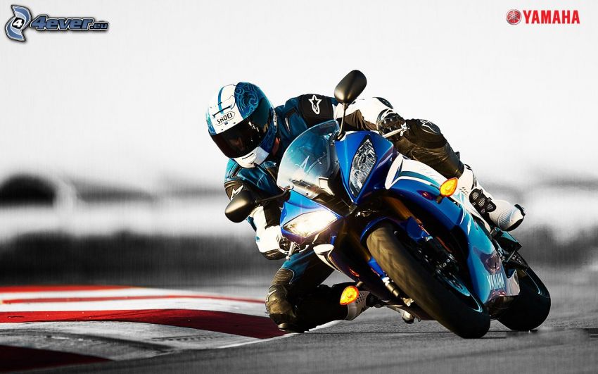 Yamaha, moto-biker, racing circuit
