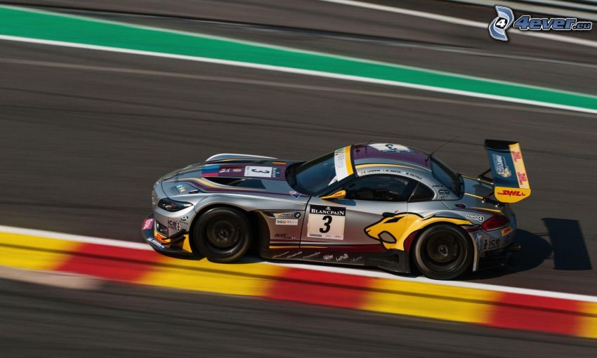 BMW, racing car, speed, racing circuit