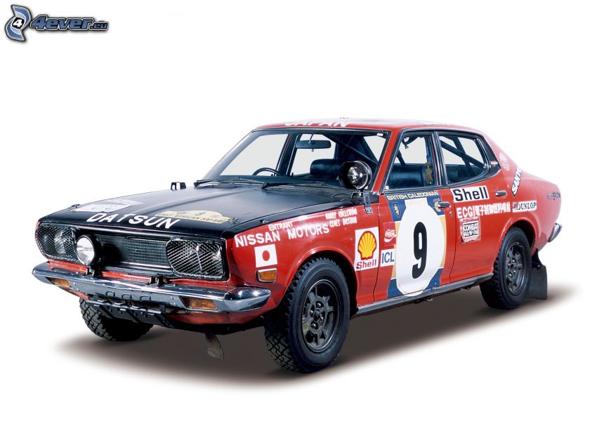 Datsun 510, racing car, oldtimer