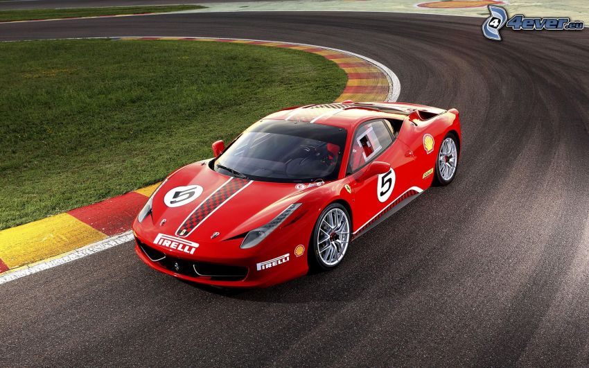 Ferrari 458 Challenge, sports car, racing circuit