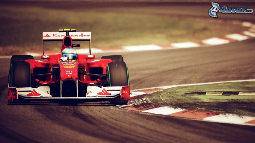 Formula One, road curve, racing circuit