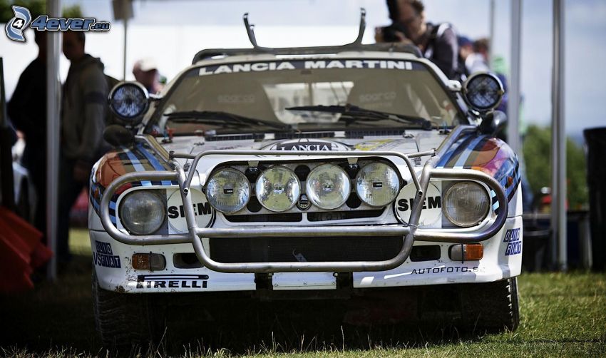 Lancia, racing car, front grille