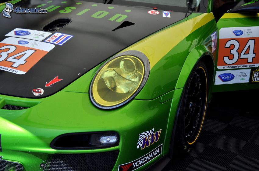 Porsche, racing car