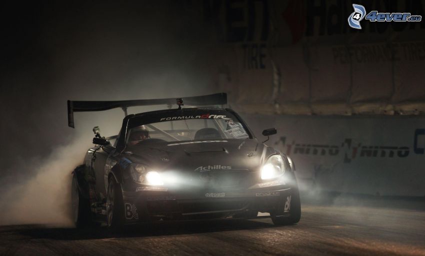 racing car, lights
