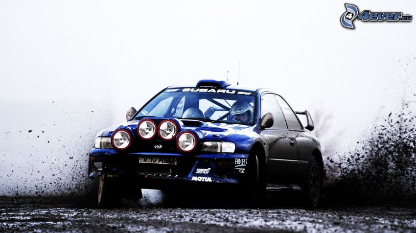Subaru Impreza, race, rally, drifting