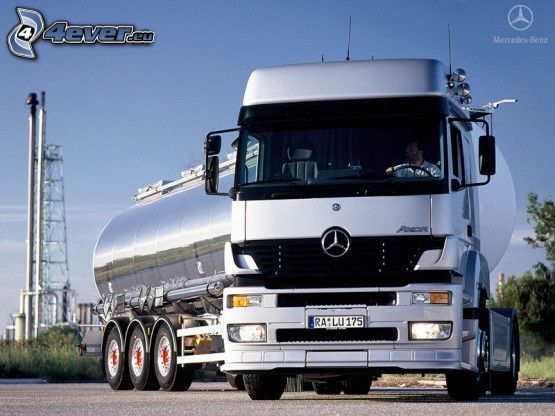 Mercedes, tank truck, truck