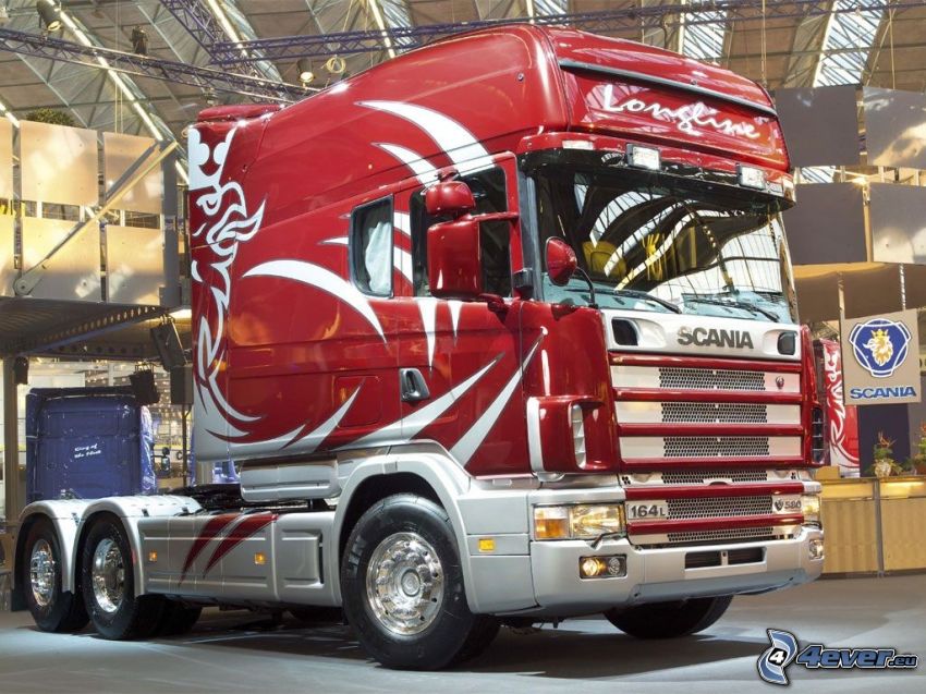 Scania R580, truck, exhibition