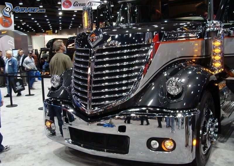 american camion, truck, exhibition, auto show