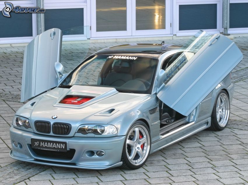 BMW M3, Hamann, door, pavement, tuning